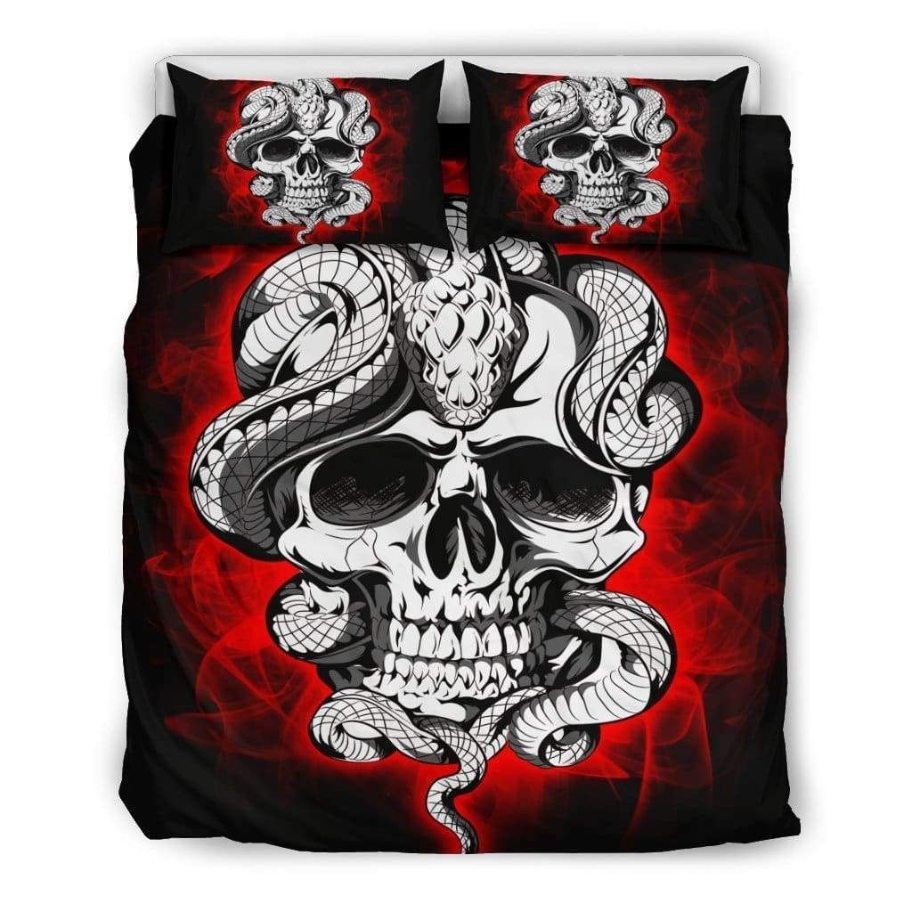 Snake Skull Bedding Set Bedroom Decor snake skull bedding set bedroom decor 3769