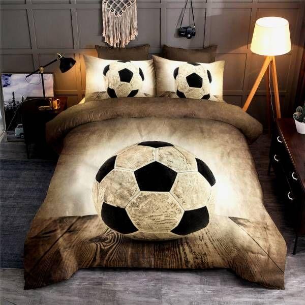 Soccer Ball Retro Vintage Bedding Set Bedroom Decor soccer ball retro vintage bedding set bedroom decor 2849