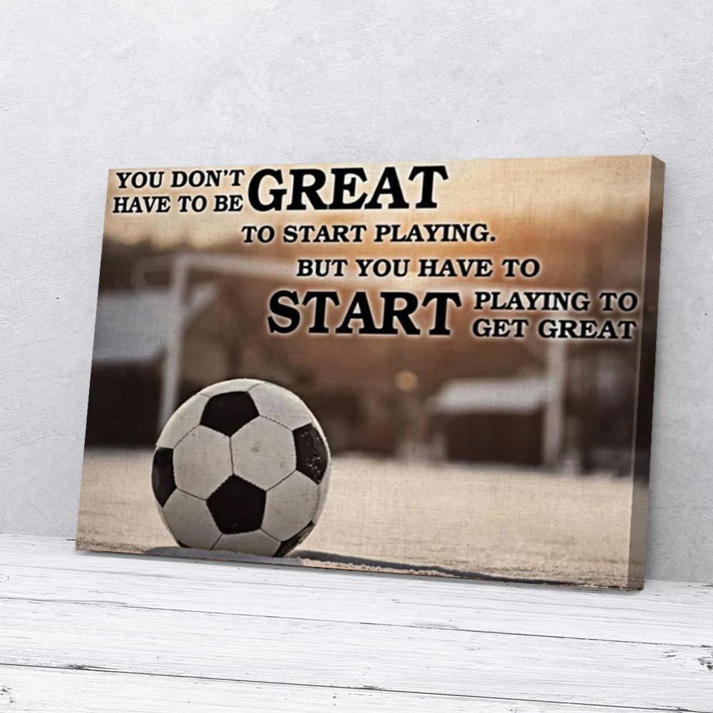 soccer horizontal canvas prints wall art decor 2765