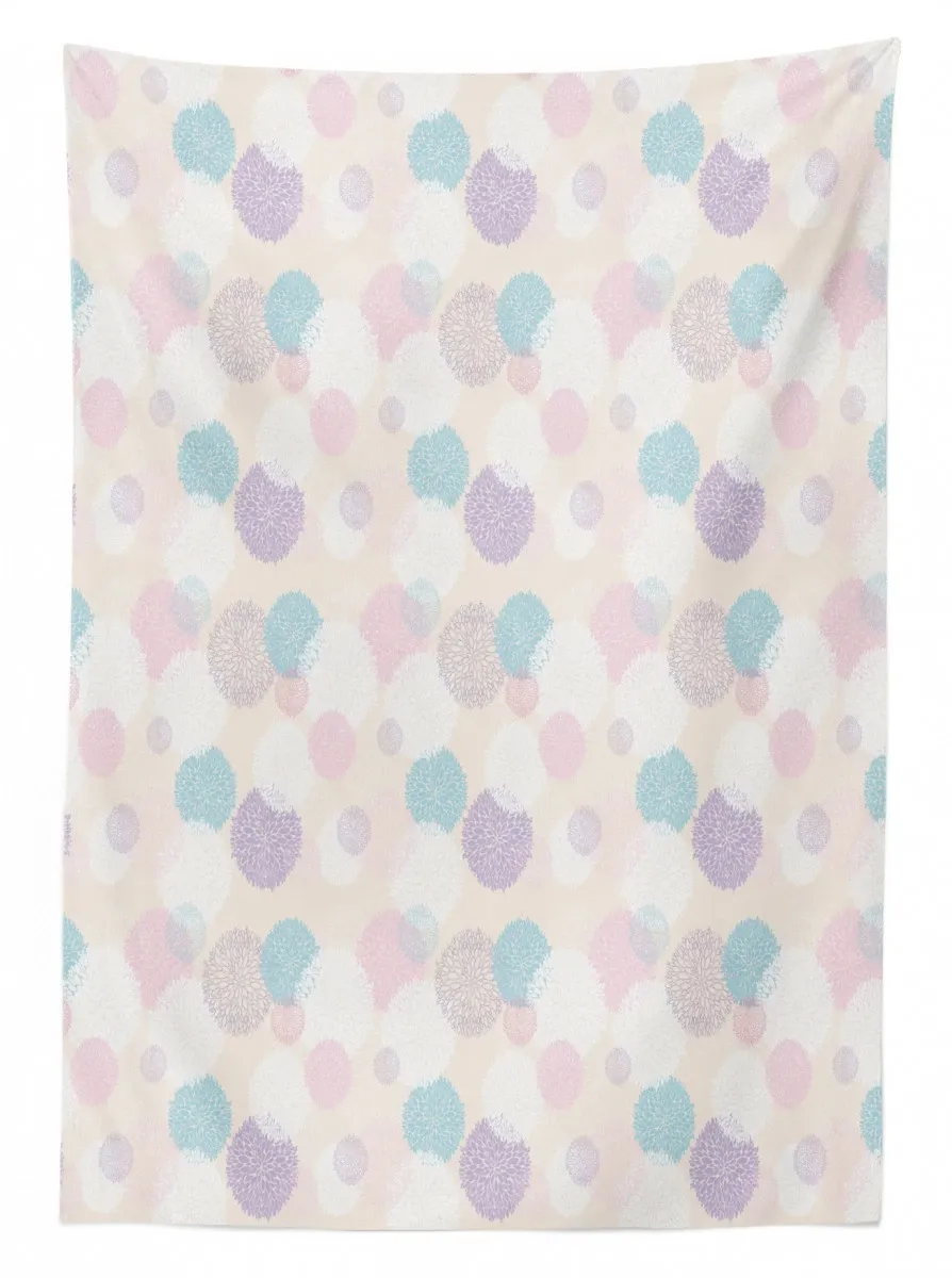 Soft Toned Dahlia Petals 3D Printed Tablecloth Table Decor soft toned dahlia petals 3d printed tablecloth table decor 1610