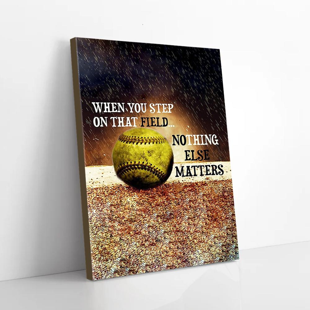 softball canvas prints wall art decor 3490