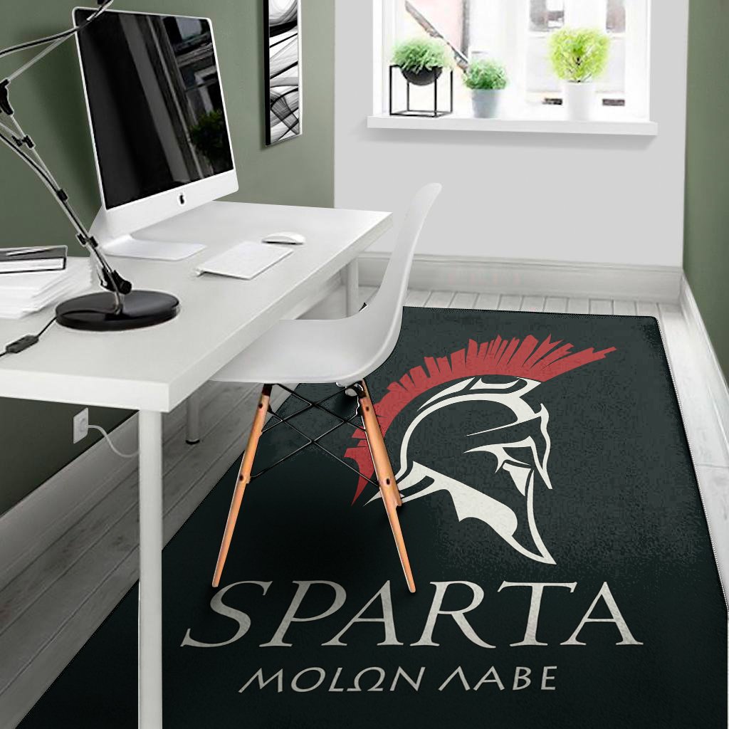 Spartan Molon Labe Print Area Rug Floor Decor spartan molon labe print area rug floor decor 3205