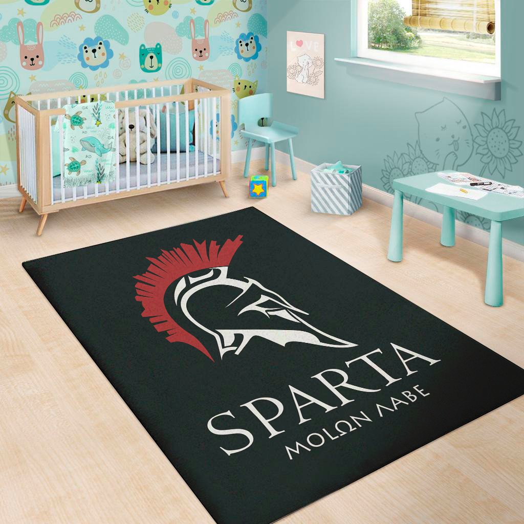 Spartan Molon Labe Print Area Rug Floor Decor spartan molon labe print area rug floor decor 6896