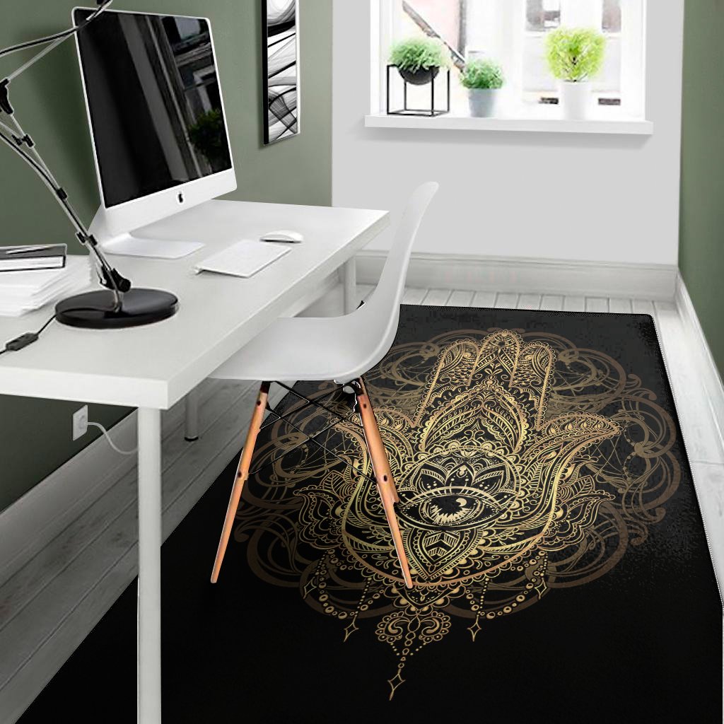 Spiritual Hamsa Hand Of Fatima Print Area Rug Floor Decor spiritual hamsa hand of fatima print area rug floor decor 3751