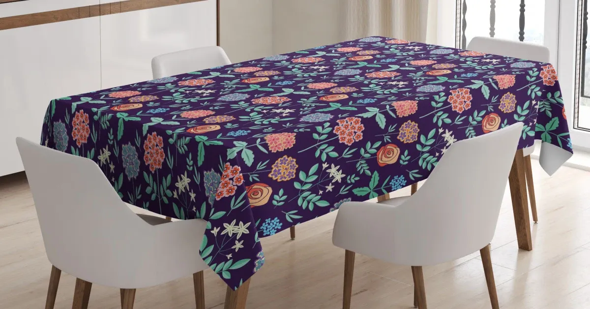 spring foliage jasmines 3d printed tablecloth table decor 2662