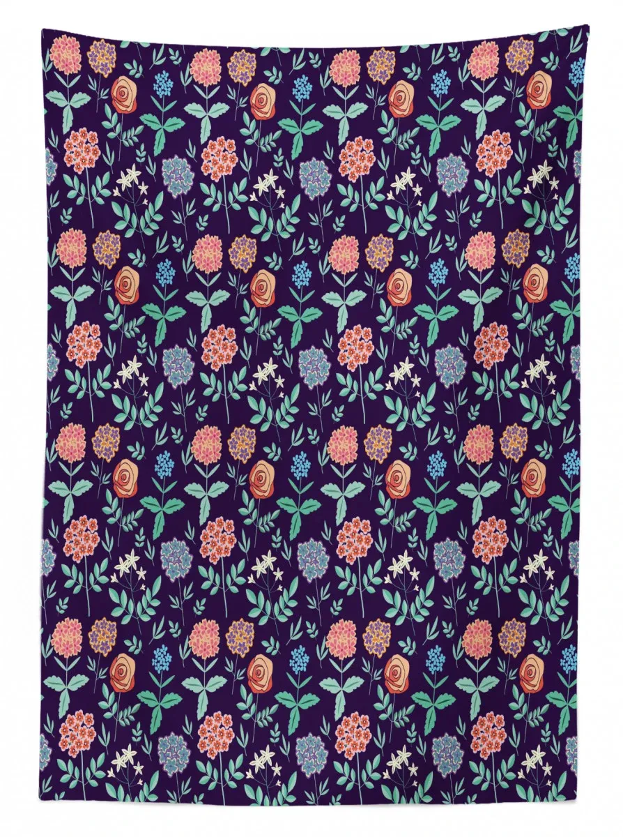 spring foliage jasmines 3d printed tablecloth table decor 8092