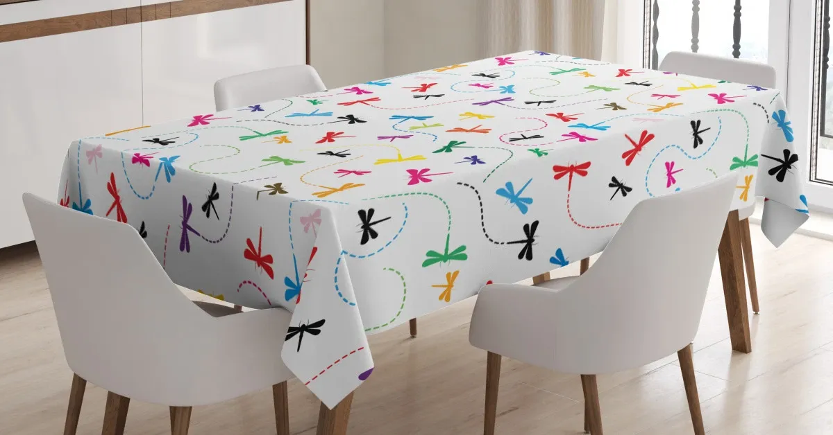 spring wildlife motif 3d printed tablecloth table decor 4199