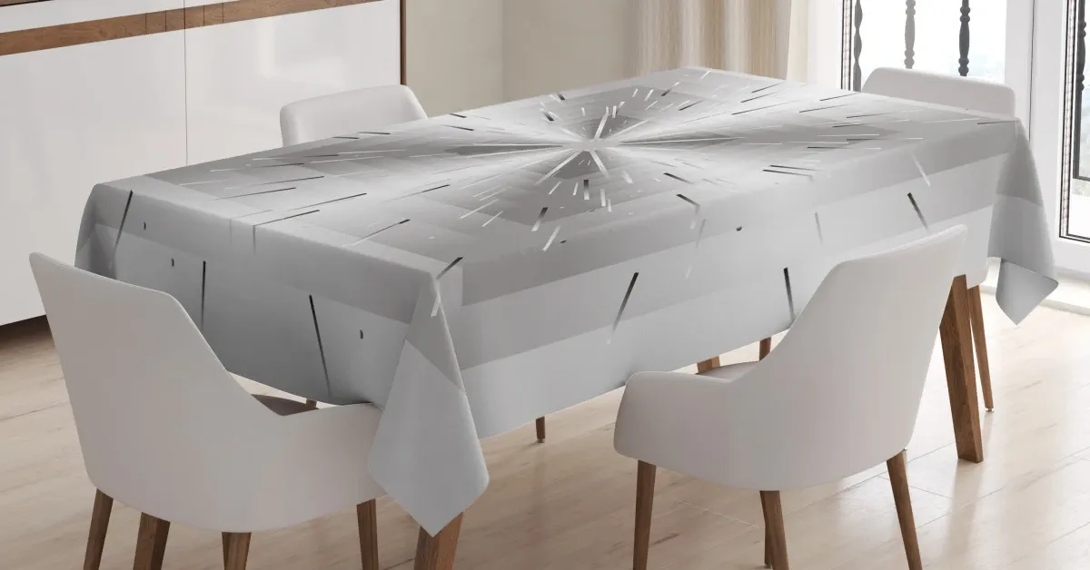 squares and lines design 3d printed tablecloth table decor 2766