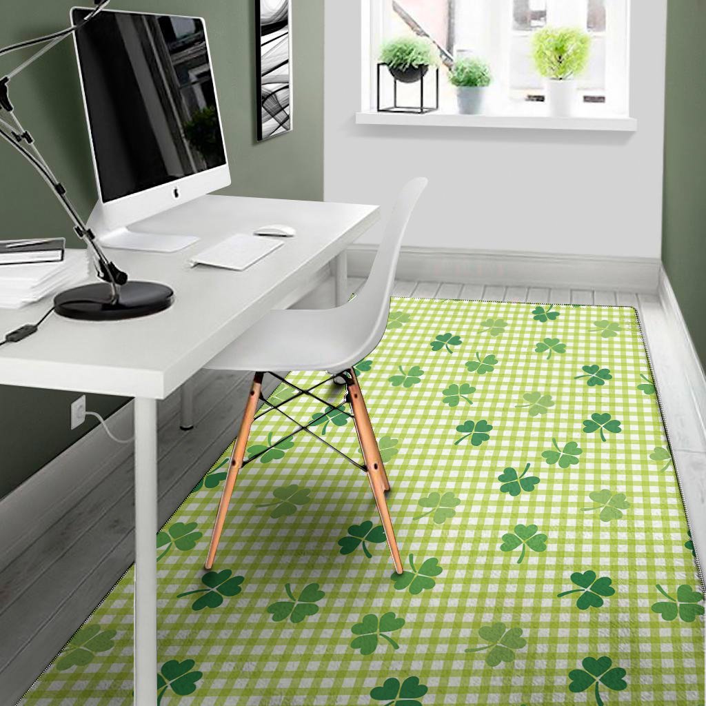 st patricks day buffalo plaid print area rug floor decor 4556