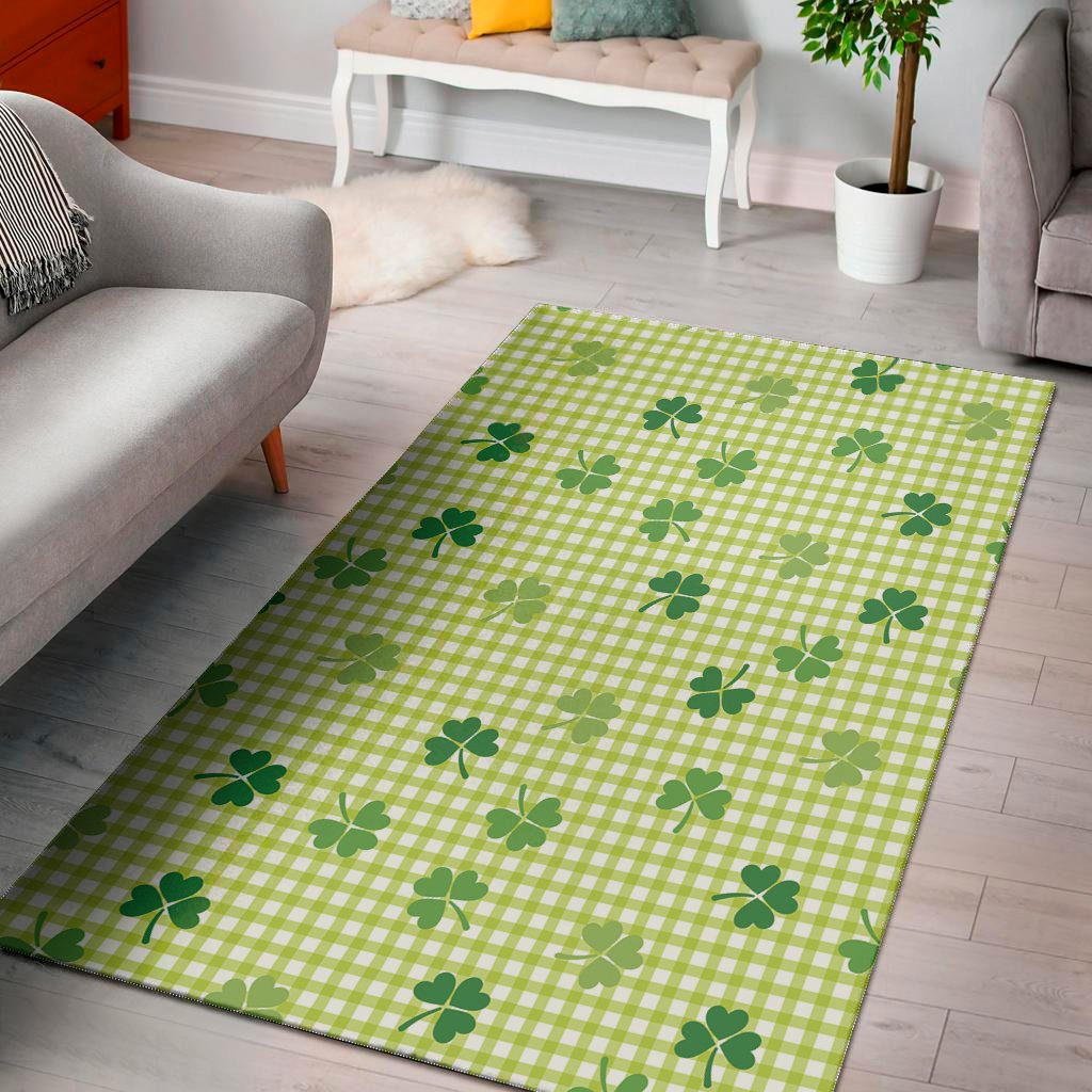 st patricks day buffalo plaid print area rug floor decor 7487