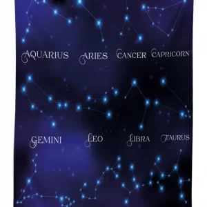 star group zodiac 3d printed tablecloth table decor 1117