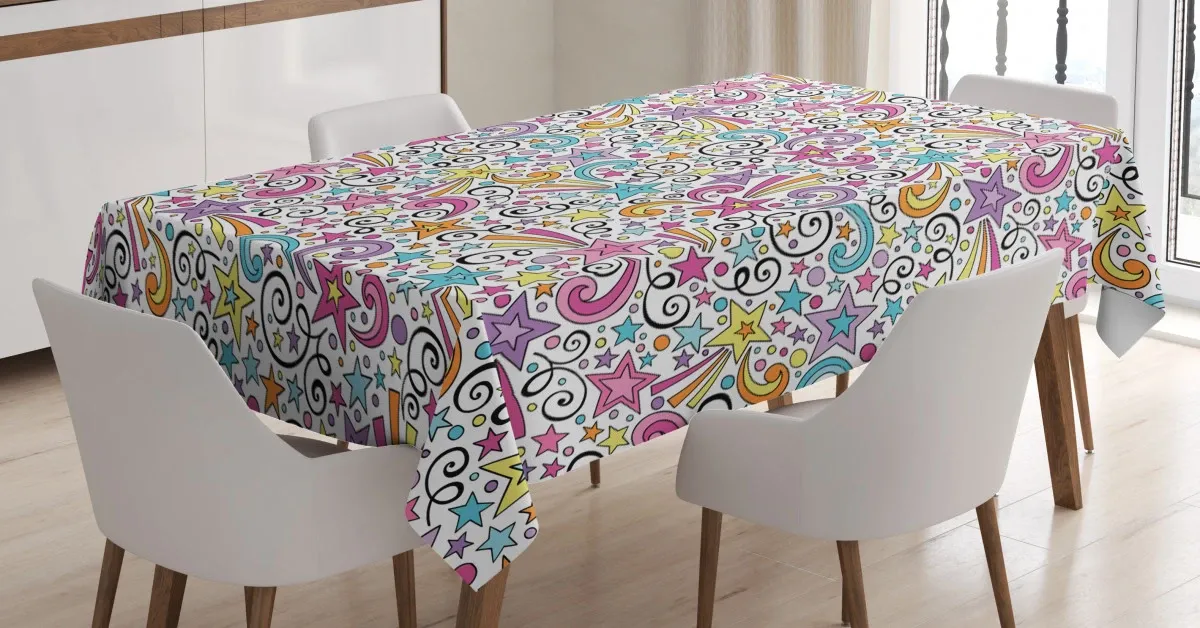 stars and stripes happy 3d printed tablecloth table decor 5571