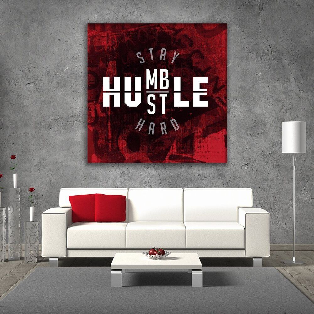 Stay Humble Stay Hard Motivational Positive Canvas Print - Wall Art Decor stay humble stay hard motivational positive canvas print wall art decor 6041