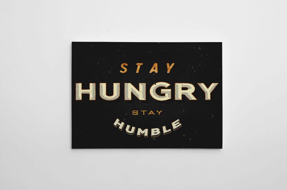 Stay Hungry Stay Humble Motivational Positive Canvas Print - Wall Art Decor stay hungry stay humble motivational positive canvas print wall art decor 4397 scaled