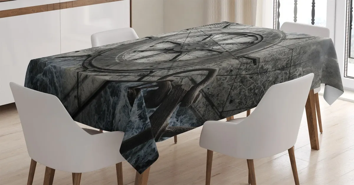 Steering Wheel Grunge 3D Printed Tablecloth Table Decor steering wheel grunge 3d printed tablecloth table decor 5204