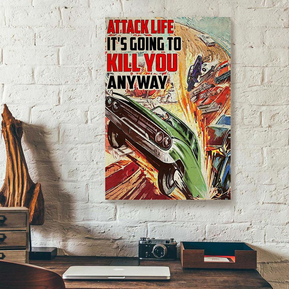 stock car racing canvas prints wall art decor 7652