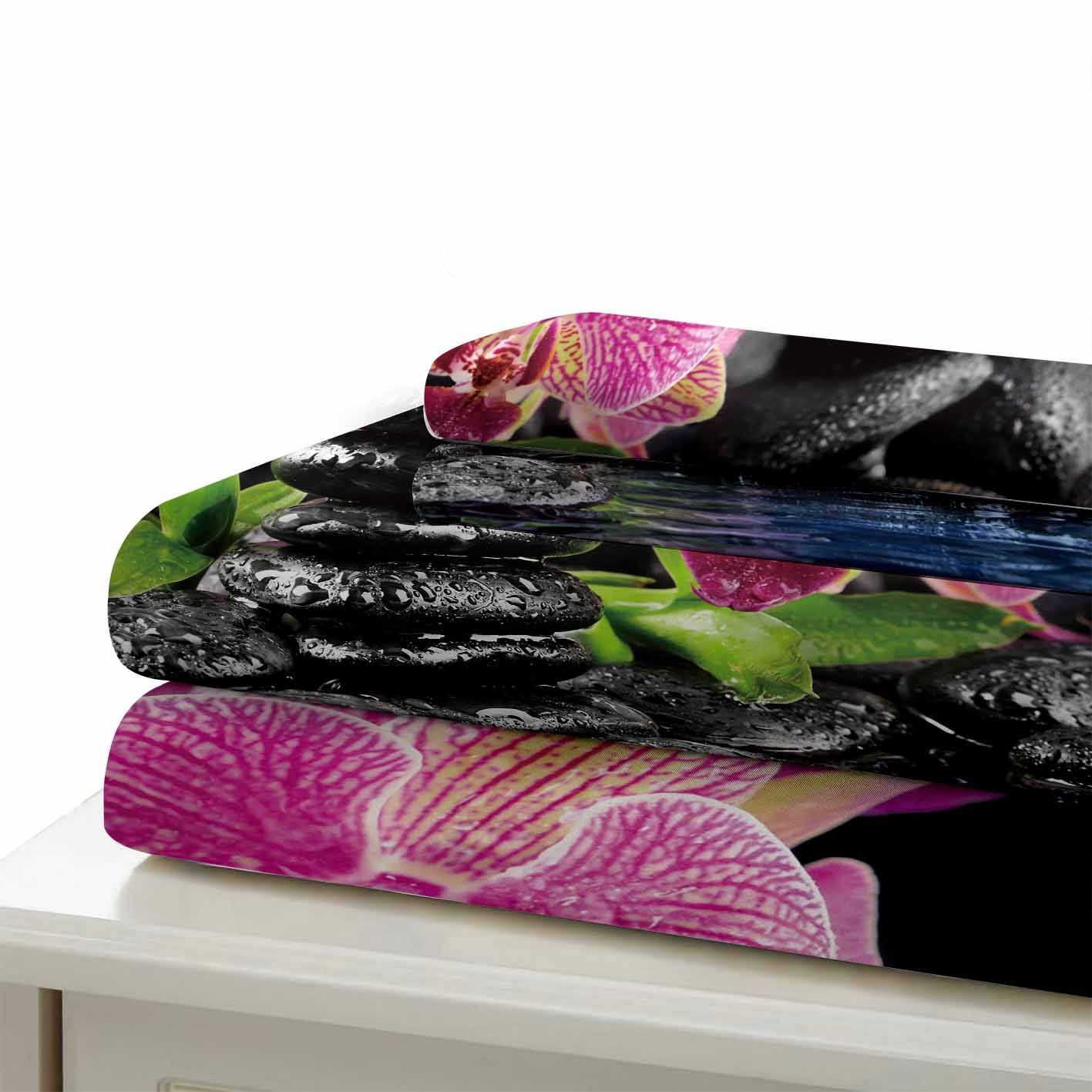 Stone Orchids Printed Bedding Set Bedroom Decor stone orchids printed bedding set bedroom decor 5906