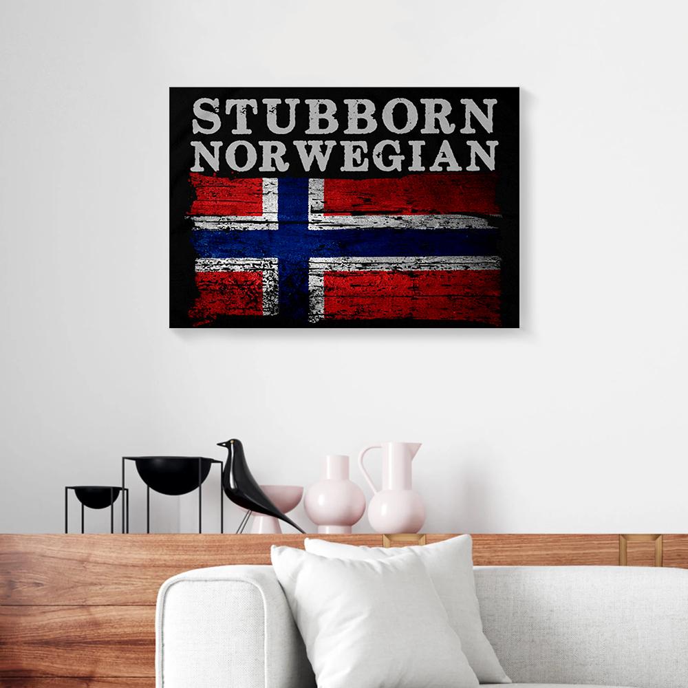 Stubborn Norwegian Canvas Prints - Wall Art Decor stubborn norwegian canvas prints wall art decor 8167