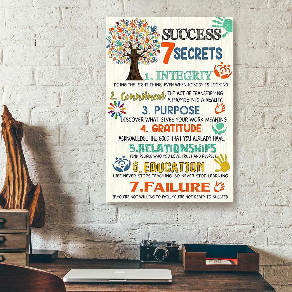 Success 7 Secrets Social Worker Canvas Prints - Wall Art Decor success 7 secrets social worker canvas prints wall art decor 3090