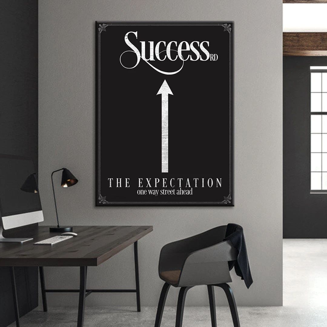 Success The Expectation Motivational Positive Canvas Print - Wall Art Decor success the expectation motivational positive canvas print wall art decor 1107