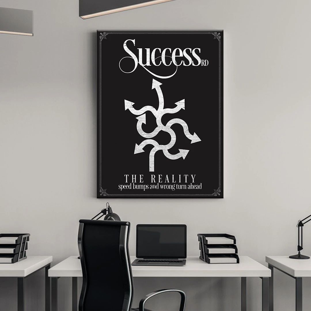 Success The Reality Motivational Positive Canvas Print - Wall Art Decor success the reality motivational positive canvas print wall art decor 8583