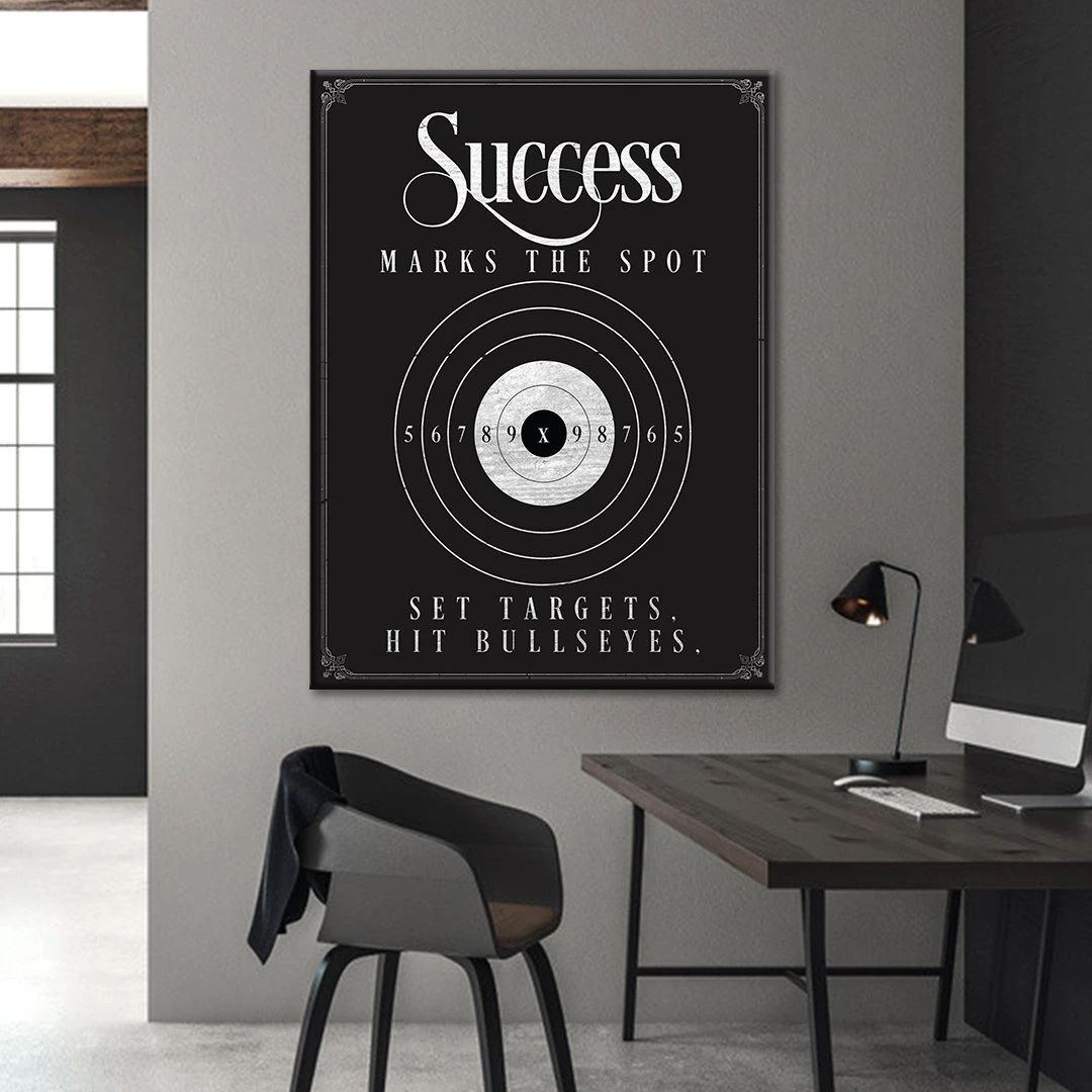 Success The Spot Motivational Positive Canvas Print - Wall Art Decor success the spot motivational positive canvas print wall art decor 5583
