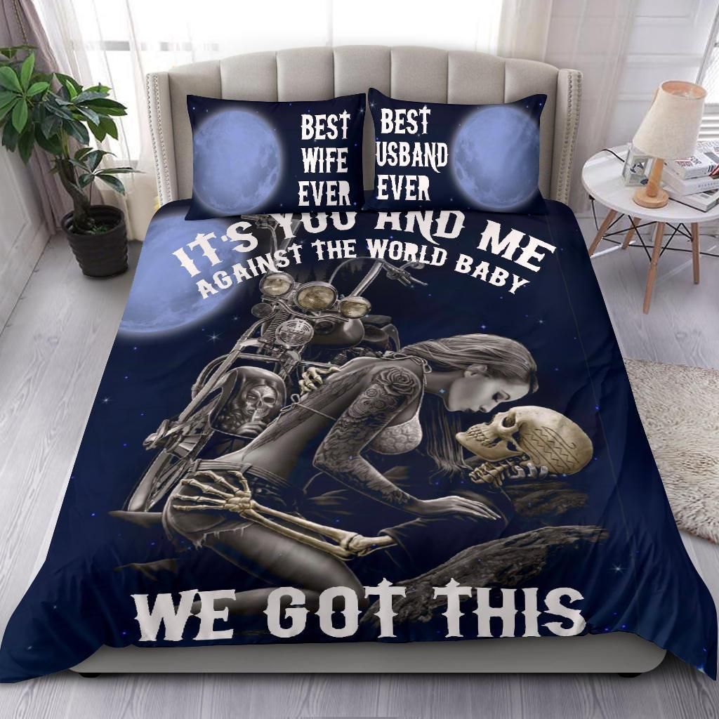 sugar skull with beauty bedding set bedroom decor 8645