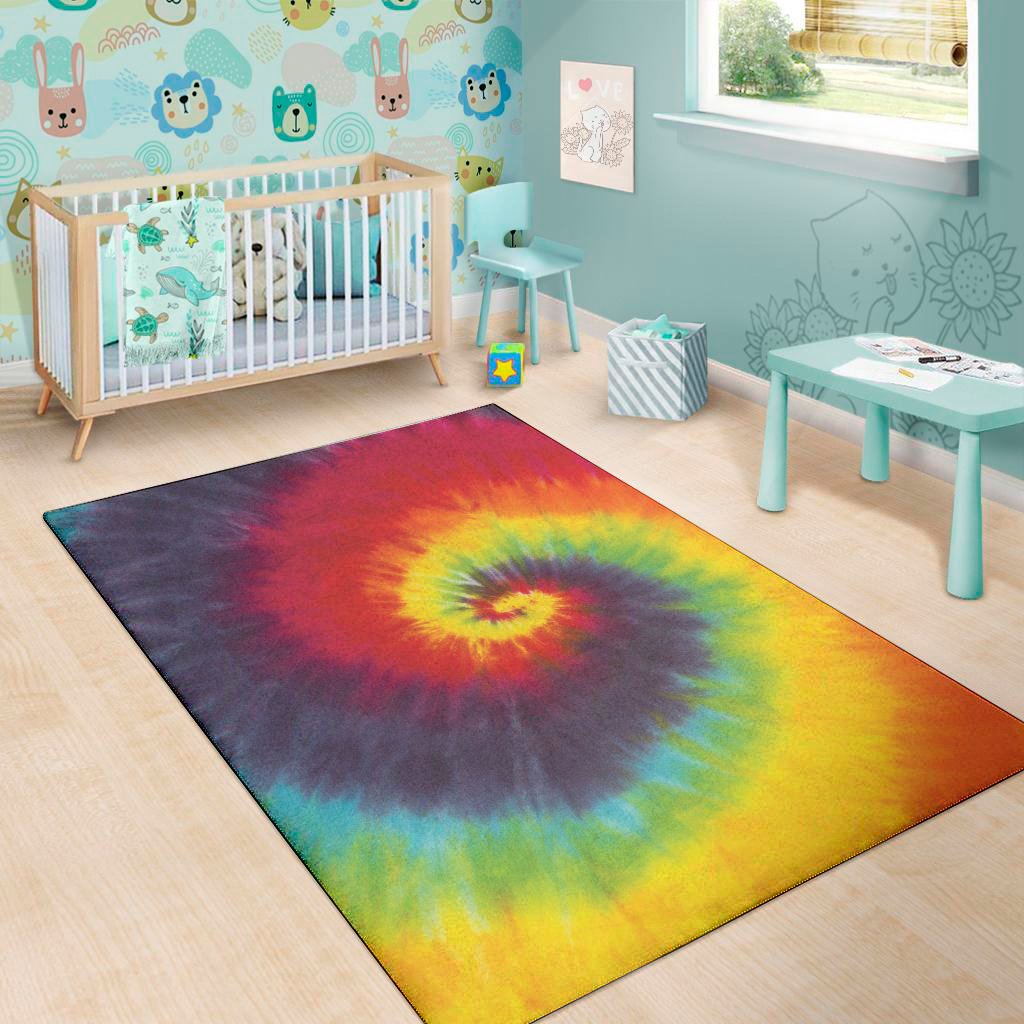 summer tie dye print area rug floor decor 4232