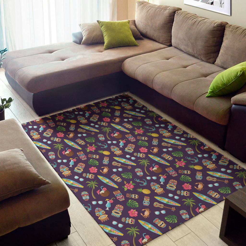 summer totem pattern print area rug floor decor 5458