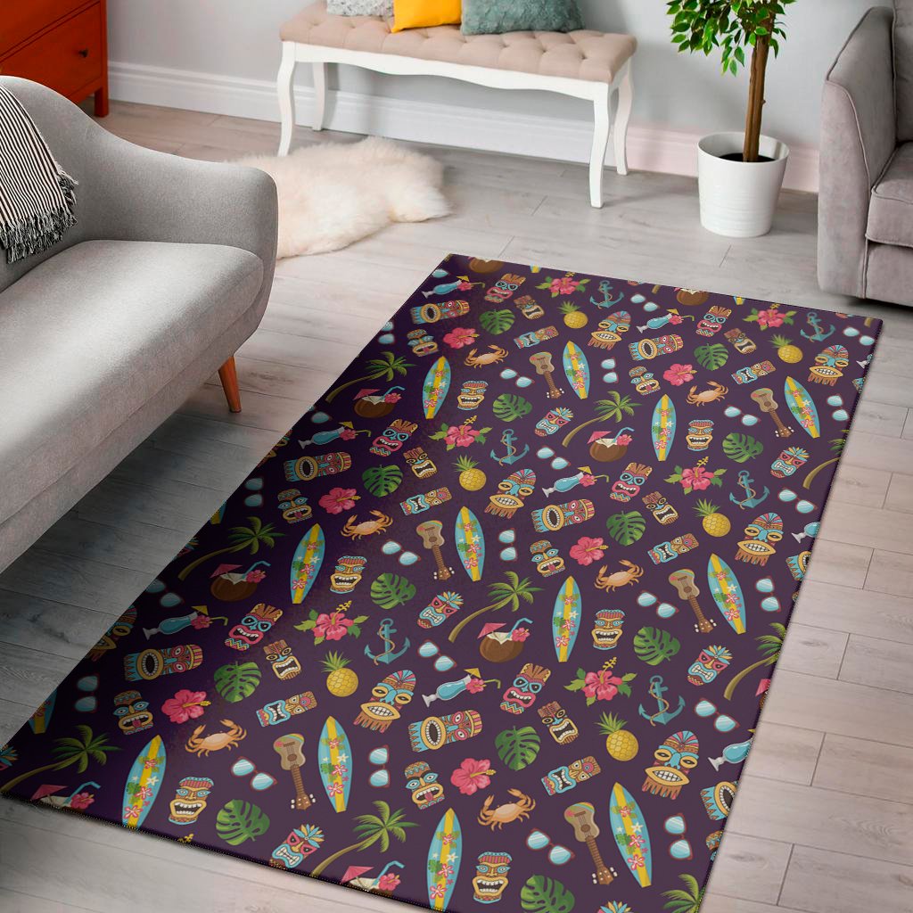 summer totem pattern print area rug floor decor 6153