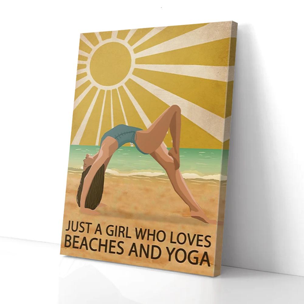 Sun Beach Yoga Girl Who Loves Beaches And Yoga Canvas Prints - Wall Art Decor sun beach yoga girl who loves beaches and yoga canvas prints wall art decor 1422