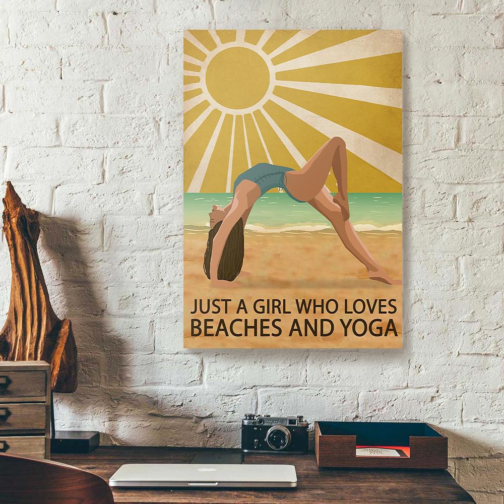 Sun Beach Yoga Girl Who Loves Beaches And Yoga Canvas Prints - Wall Art Decor sun beach yoga girl who loves beaches and yoga canvas prints wall art decor 1427