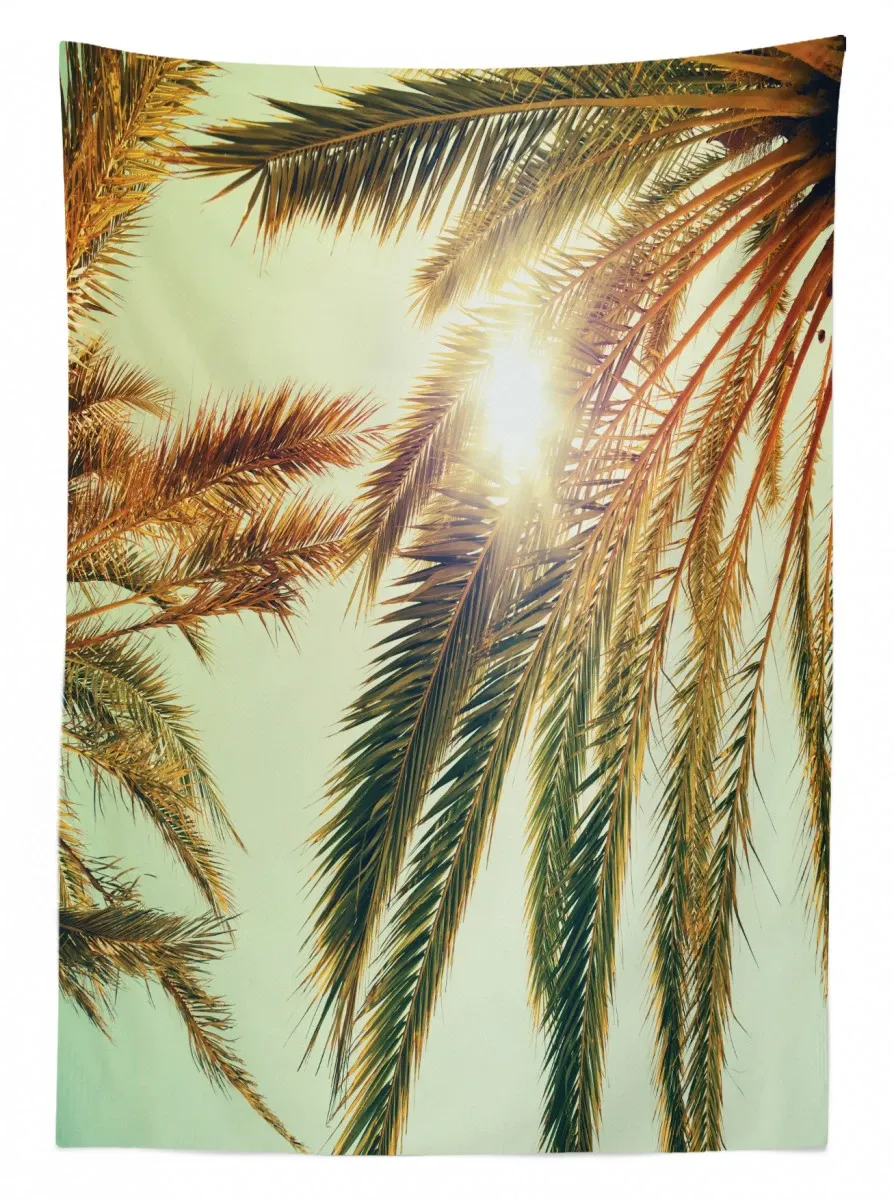 sunbeams tree retro 3d printed tablecloth table decor 3634