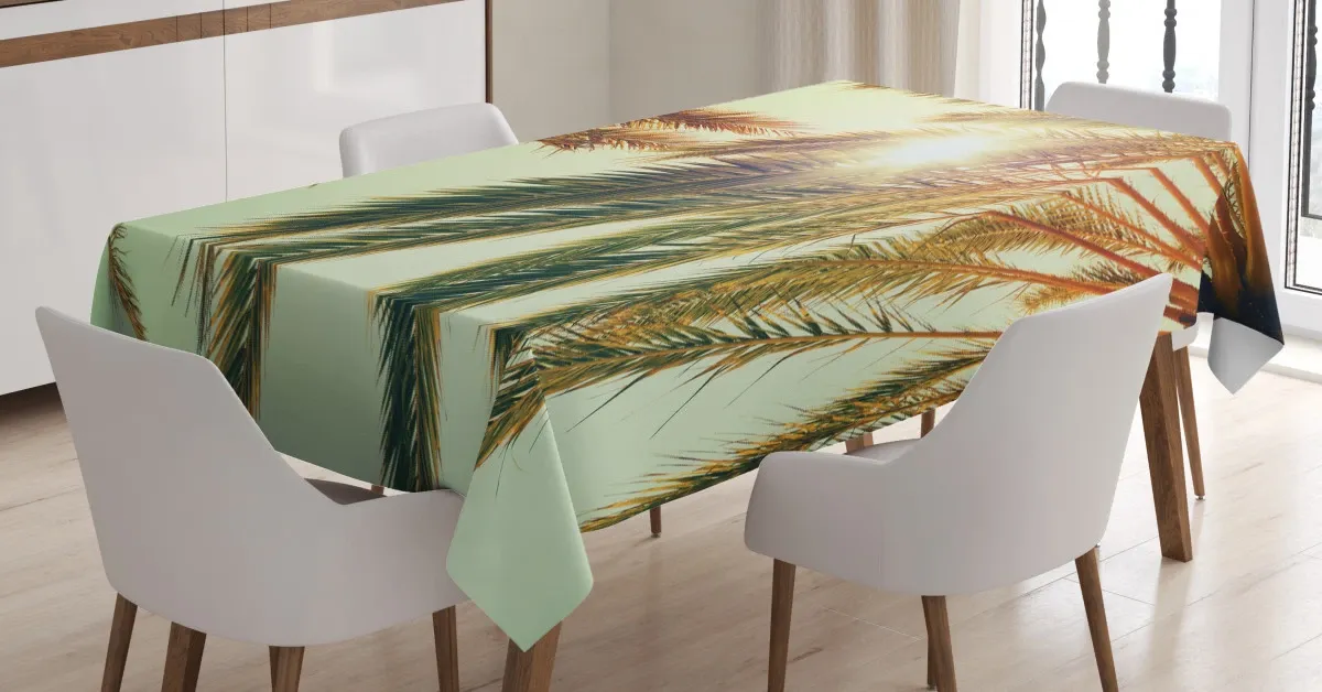 sunbeams tree retro 3d printed tablecloth table decor 4956