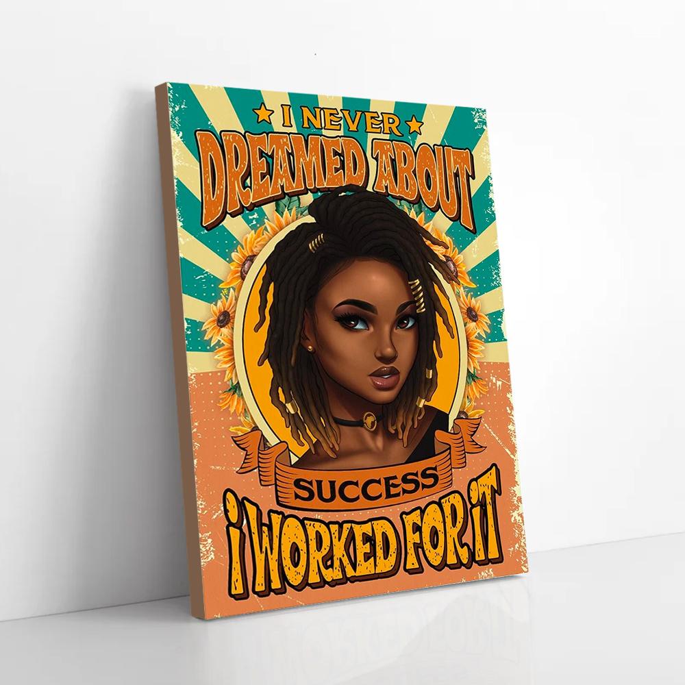 Sunflower Black Girl Canvas Prints - Wall Art Decor sunflower black girl canvas prints wall art decor 2374