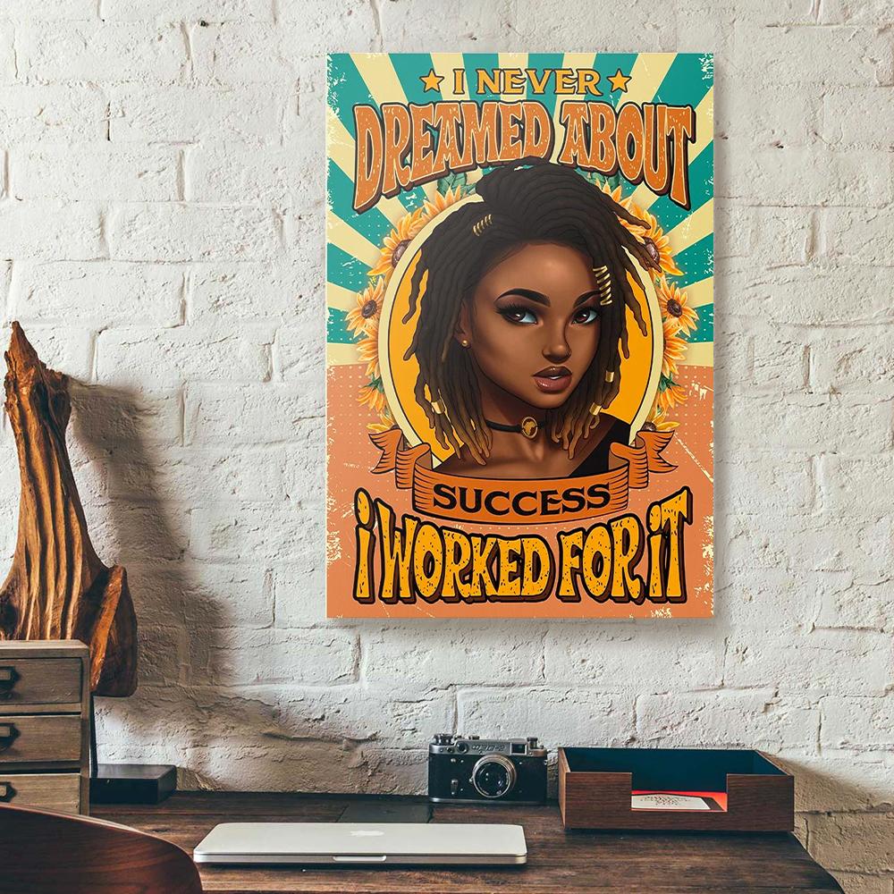 Sunflower Black Girl Canvas Prints - Wall Art Decor sunflower black girl canvas prints wall art decor 6803