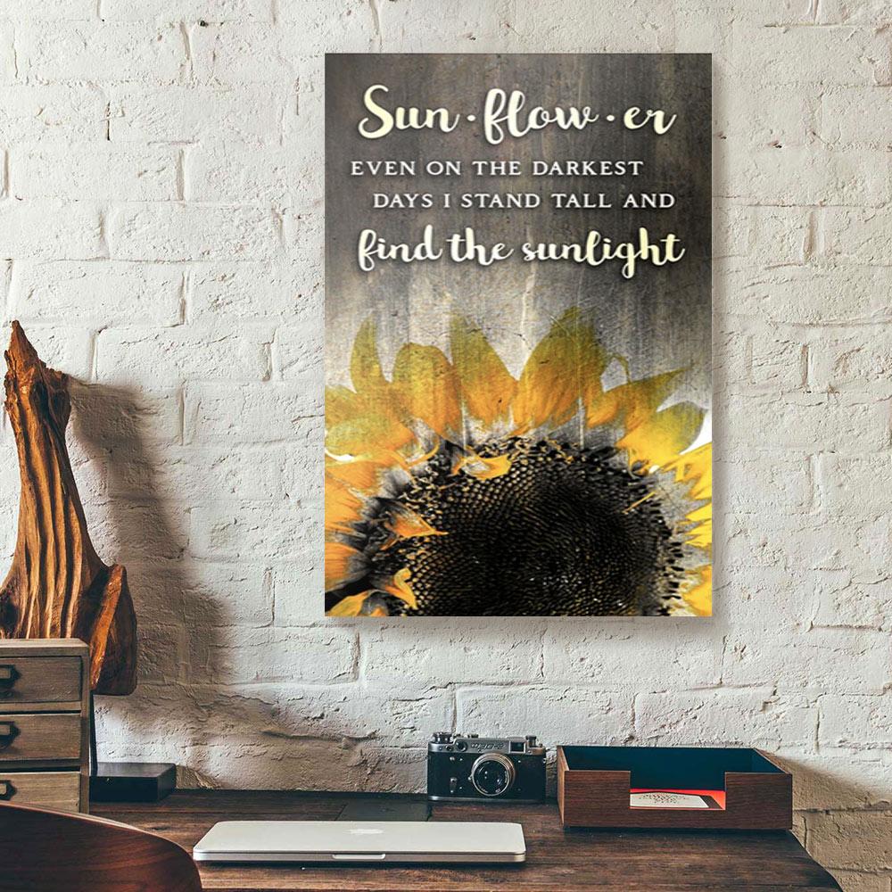 sunflower canvas prints wall art decor 4793