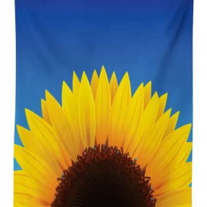 sunflower leaf 3d printed tablecloth table decor 2844