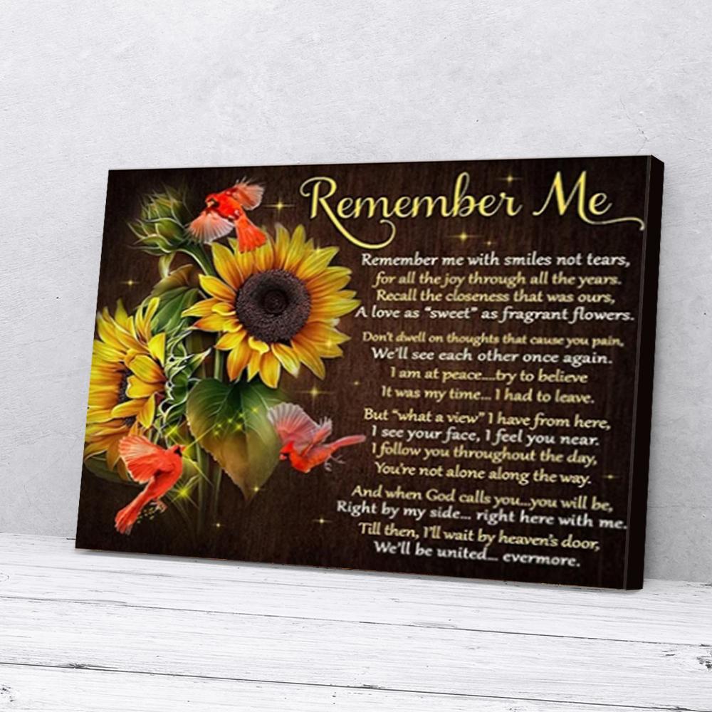 sunflowers cardinal canvas prints wall art decor 7965