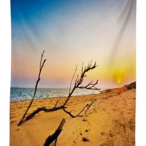 sunrise at a sea shore 3d printed tablecloth table decor 3891
