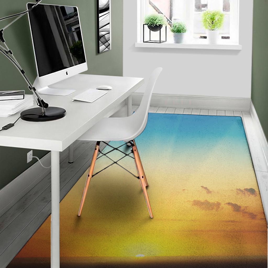 sunrise horizon print area rug floor decor 7368