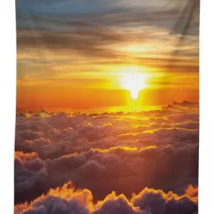 sunset scene on clouds 3d printed tablecloth table decor 6905