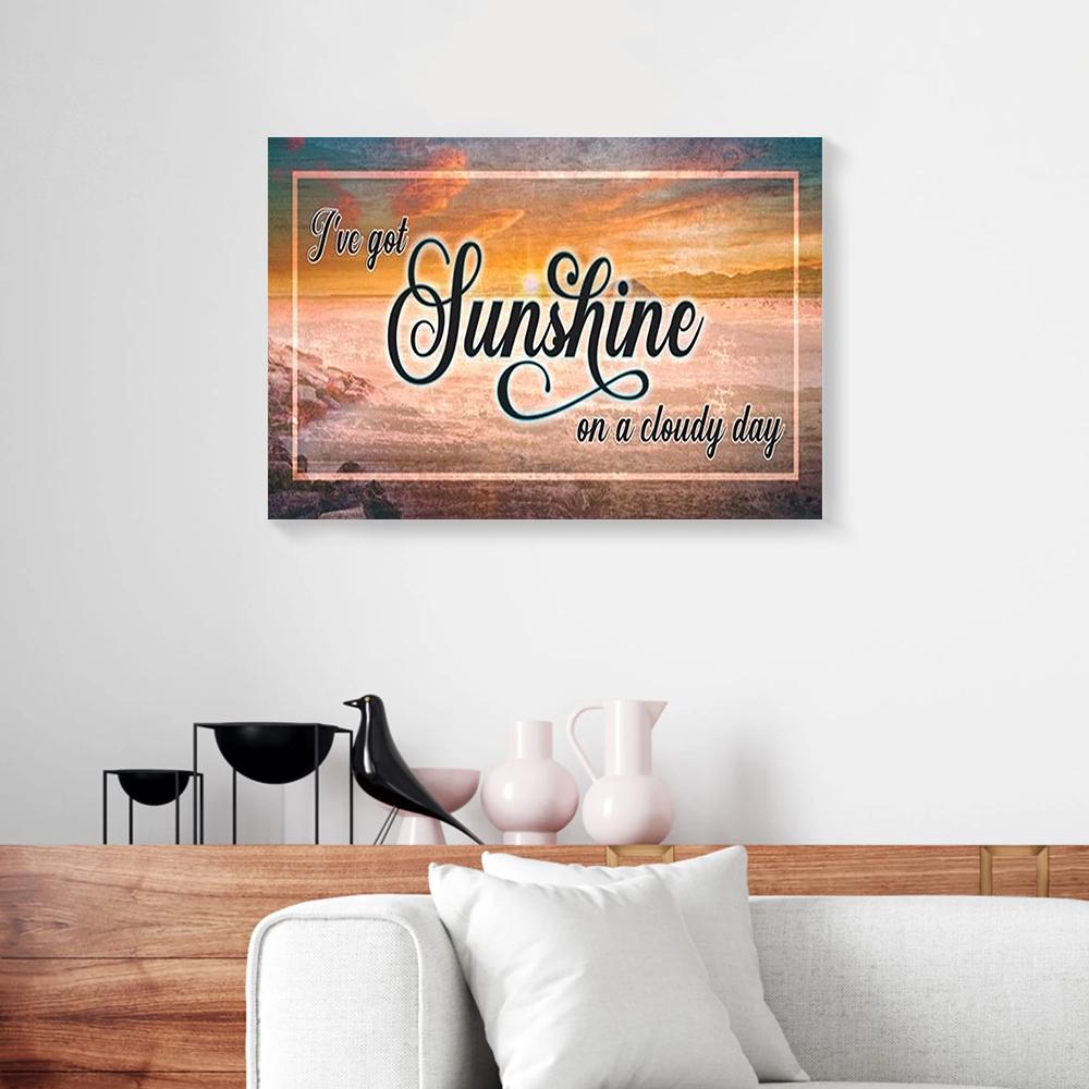 sunshine on the beach canvas prints wall art decor 3147