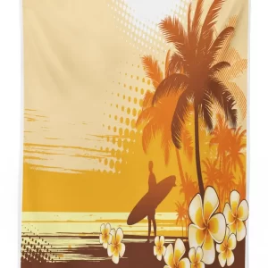 surfer tropical landscape 3d printed tablecloth table decor 7017