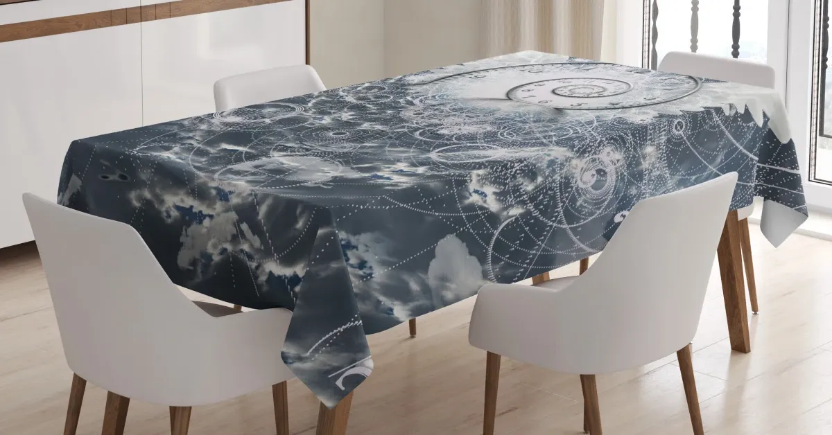 Surreal Cloud Paint 3D Printed Tablecloth Table Decor surreal cloud paint 3d printed tablecloth table decor 6540