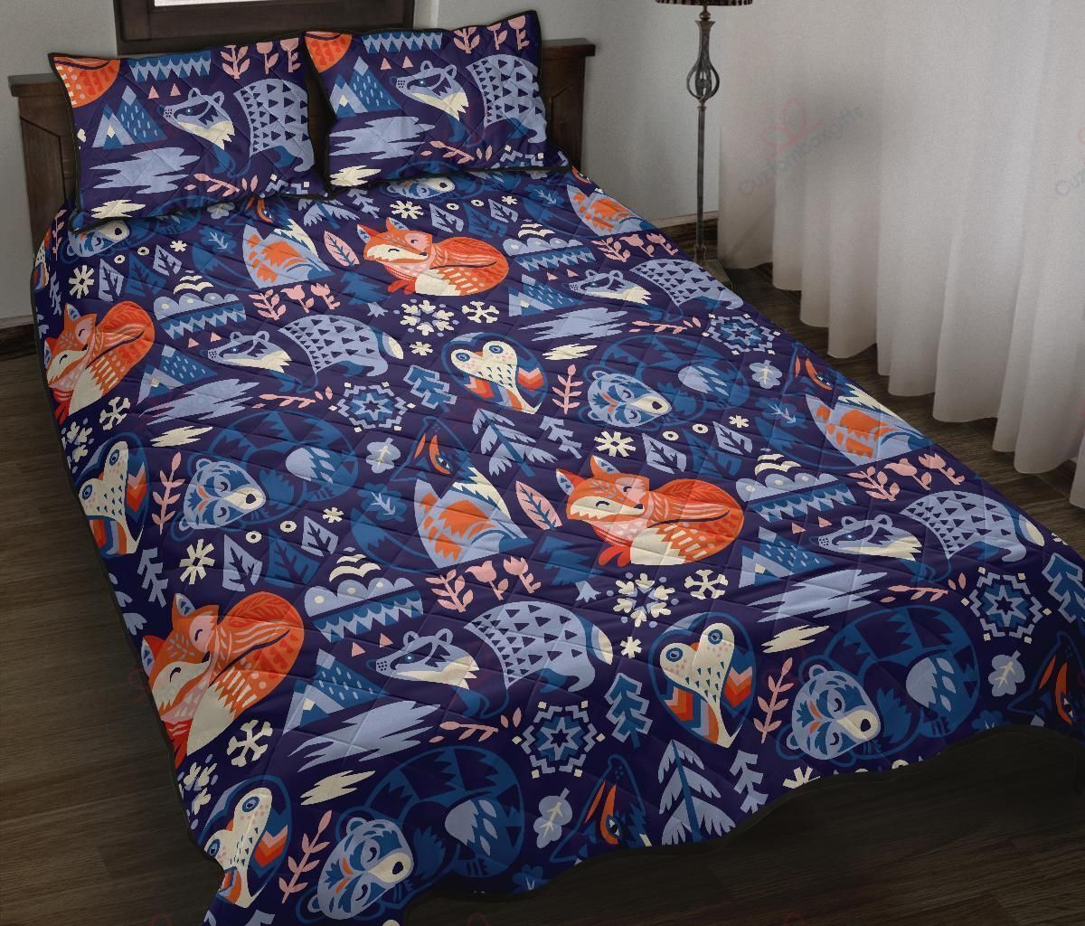 swedish animal printed bedding set bedroom decor 5037