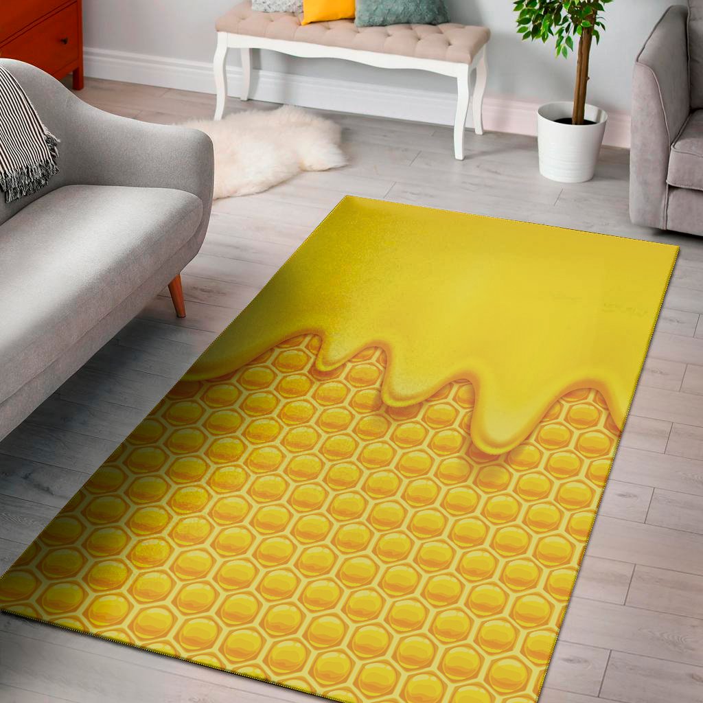 sweet honey honeycomb print area rug floor decor 3627