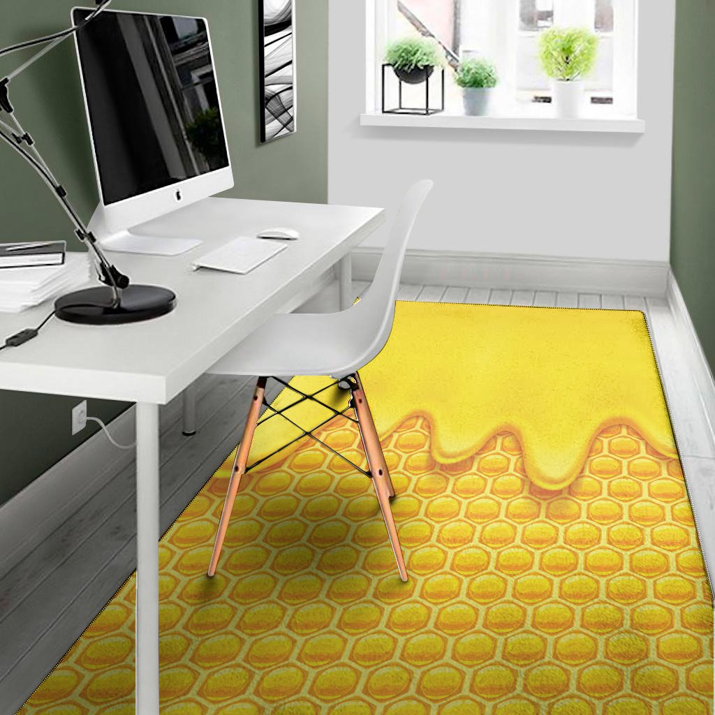 sweet honey honeycomb print area rug floor decor 8706