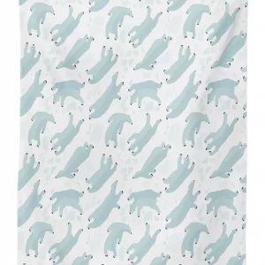 swimming polar bears sea 3d printed tablecloth table decor 7357