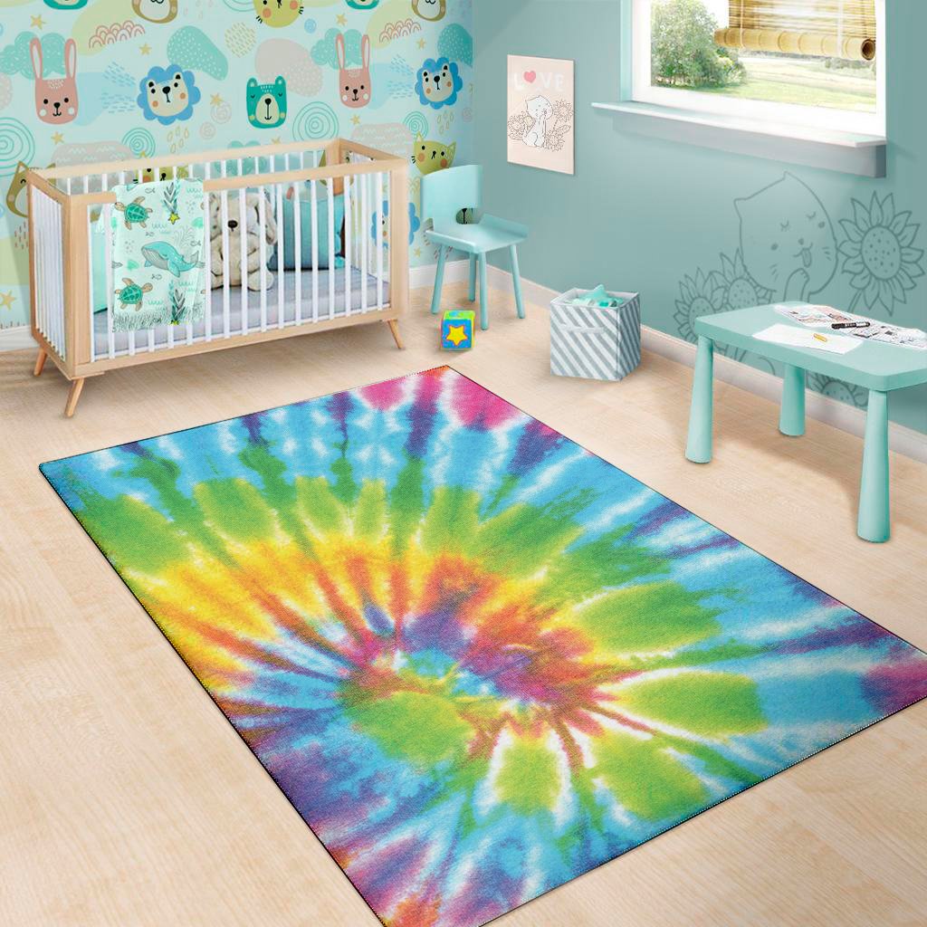 swirl tie dye print area rug floor decor 6139